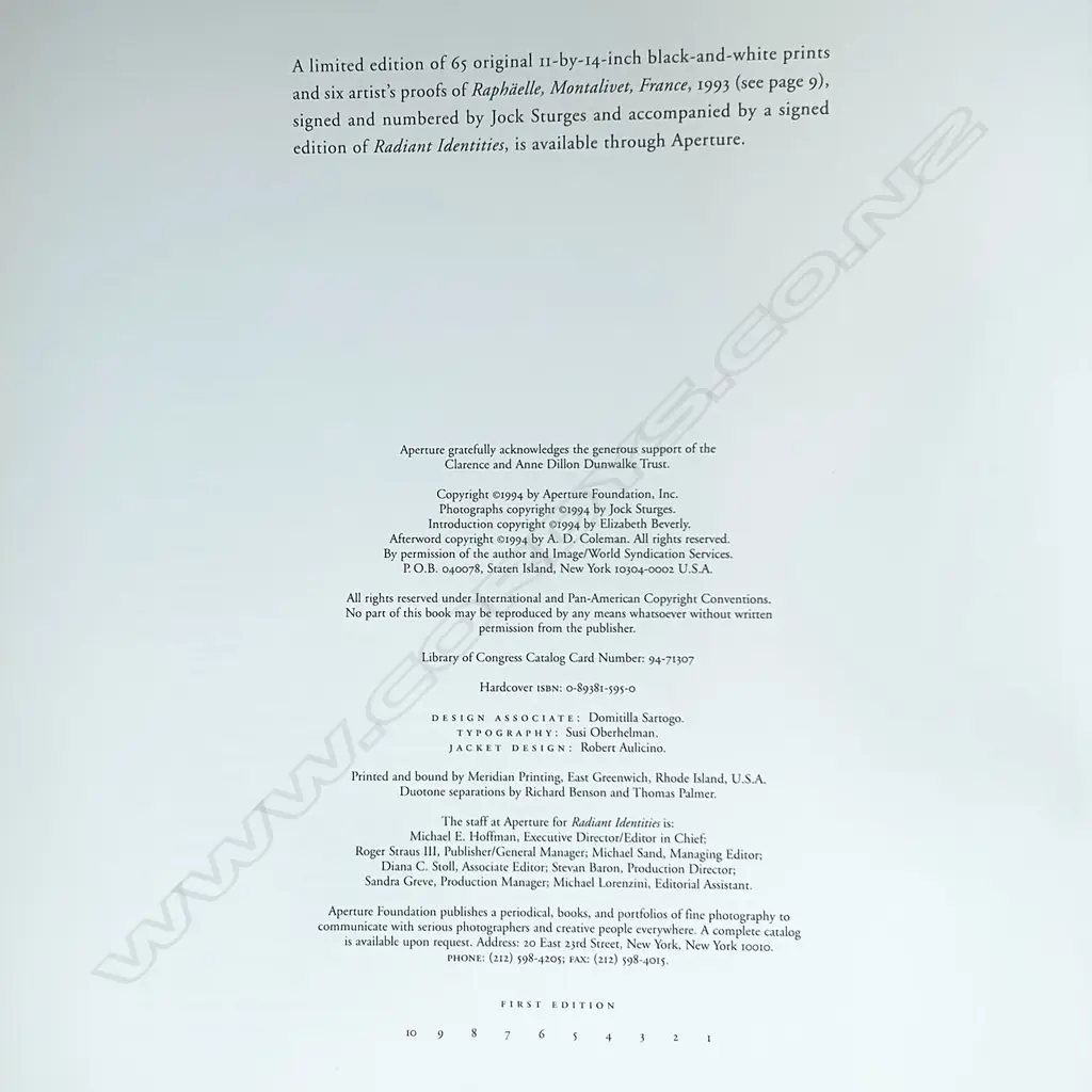 JOCK STURGES: RADIANT IDENTITIES Image 1++